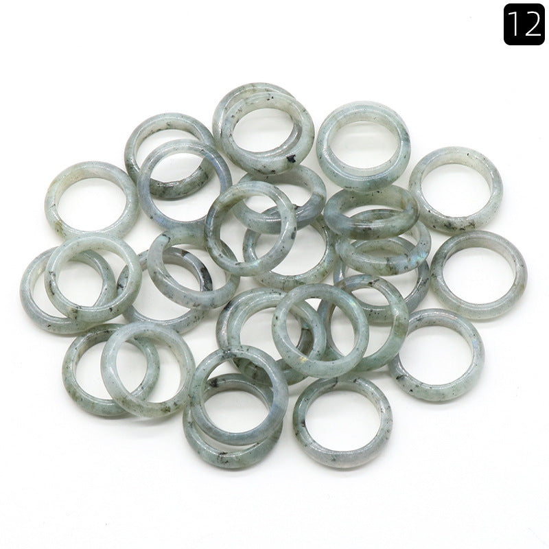 Wholesale 10pcs Natural Crystal Agate Stone Rings ACC-RS-KeSuo001