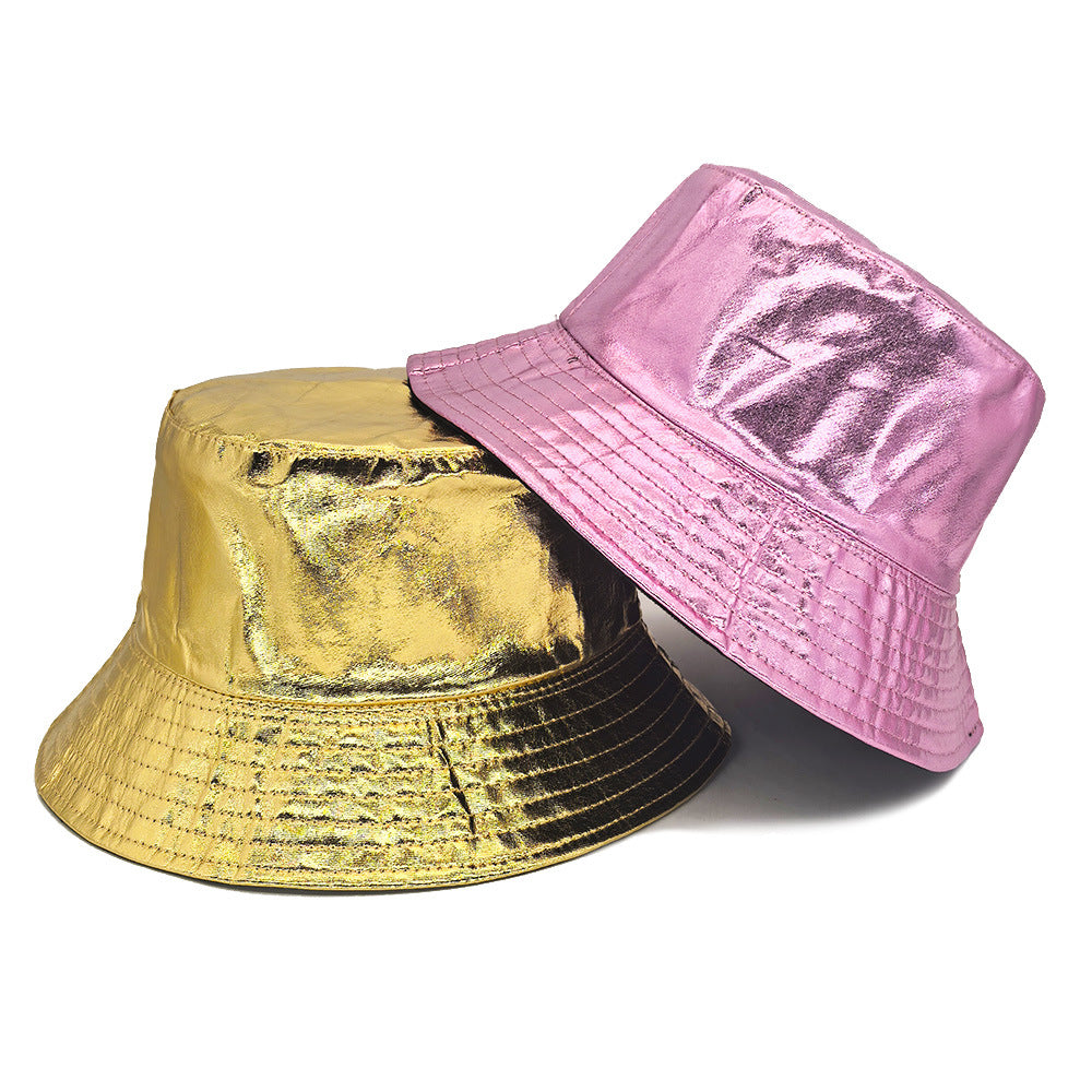 Wholesale Gold and silver bucket hat