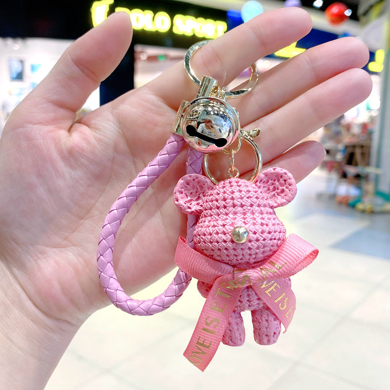 Wholesale Cartoon Cute Resin Wool Bear Keychains ACC-KC-Gongz015