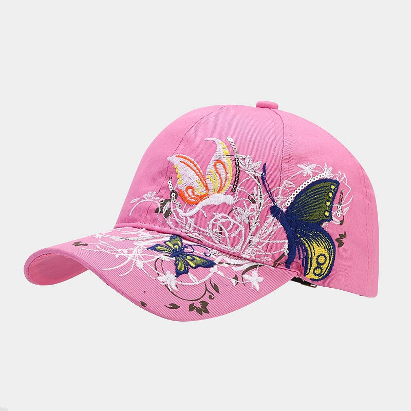 Wholesale  Sequin Butterfly Embroidered Baseball Cap