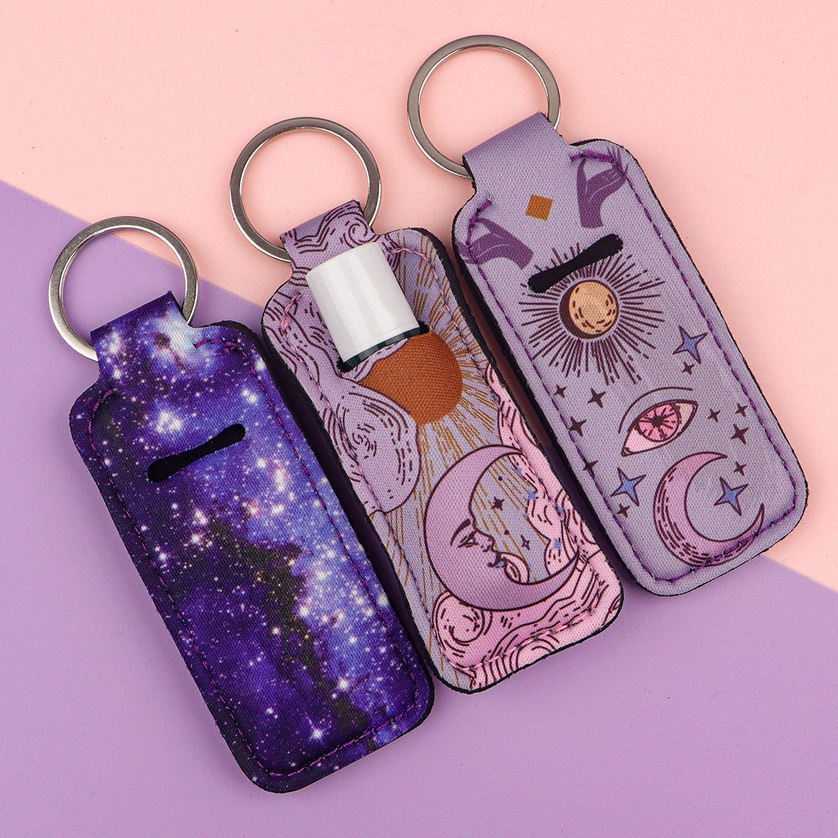 Wholesale 6pcs Moon Lipstick Set Keychain