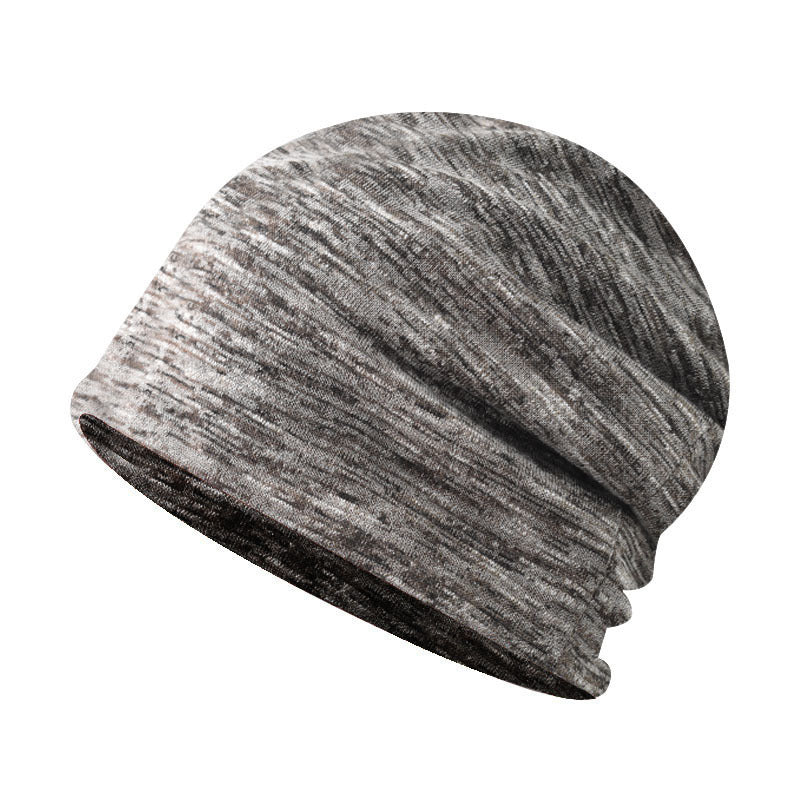 Wholesale Stylish Cotton Slouchy Beanie Hat For Women Men Outdoor Breathable Four Season Sunshade Cap Navy Blue