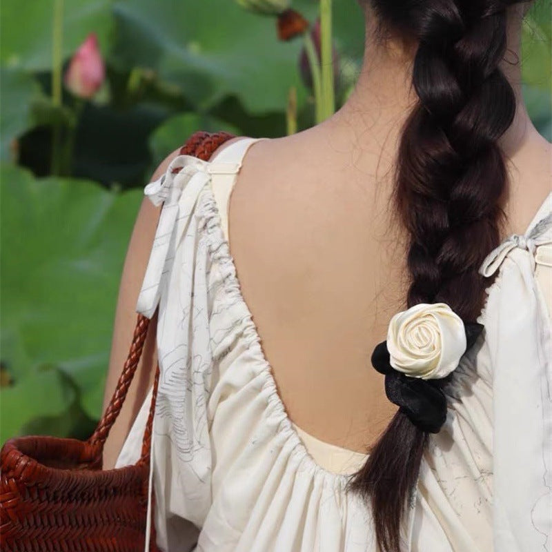 Wholesale Rose Fabric Hair Accessories