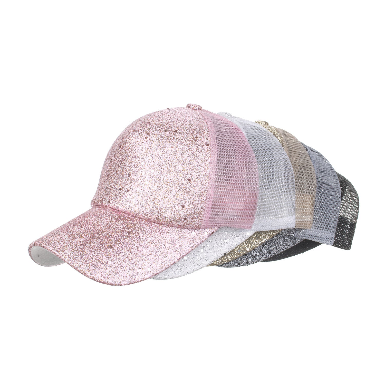 Wholesale New Shiny Pink Baseball Cap Hat ACC-HT-ZhongMei005