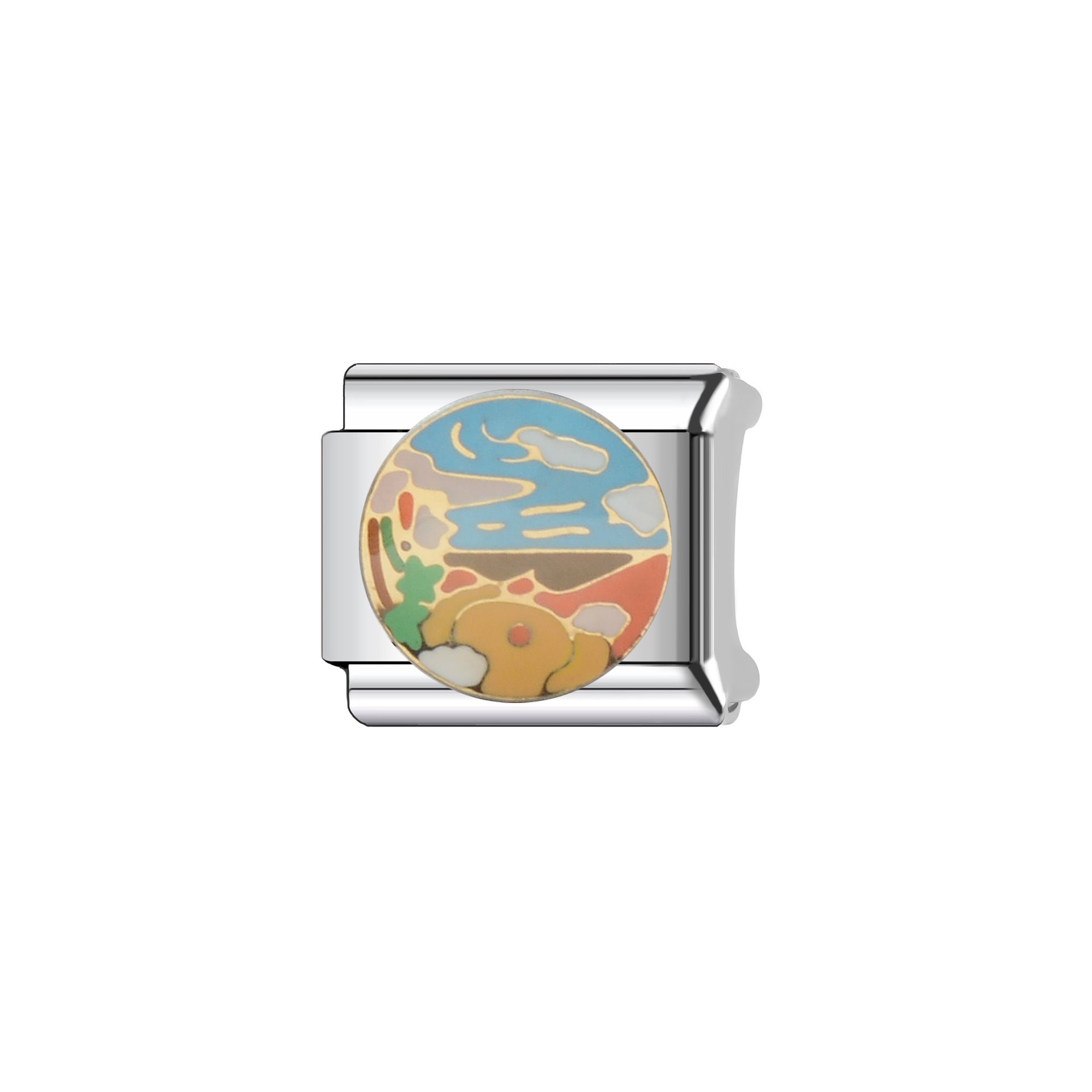 Wholesale Italian Charm Bracelet 9mm DIY Splicing Cute Creative Stainless Steel Composable Bracelet