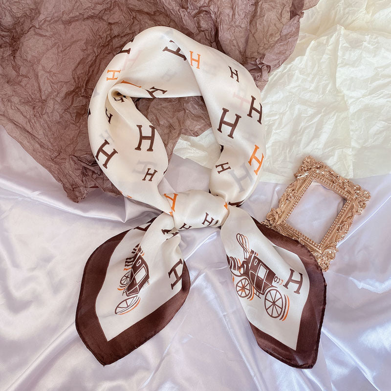 Wholesale Hangzhou Silk Spring Autumn f Women' s Shawl f 70cm Square f Gift Silk