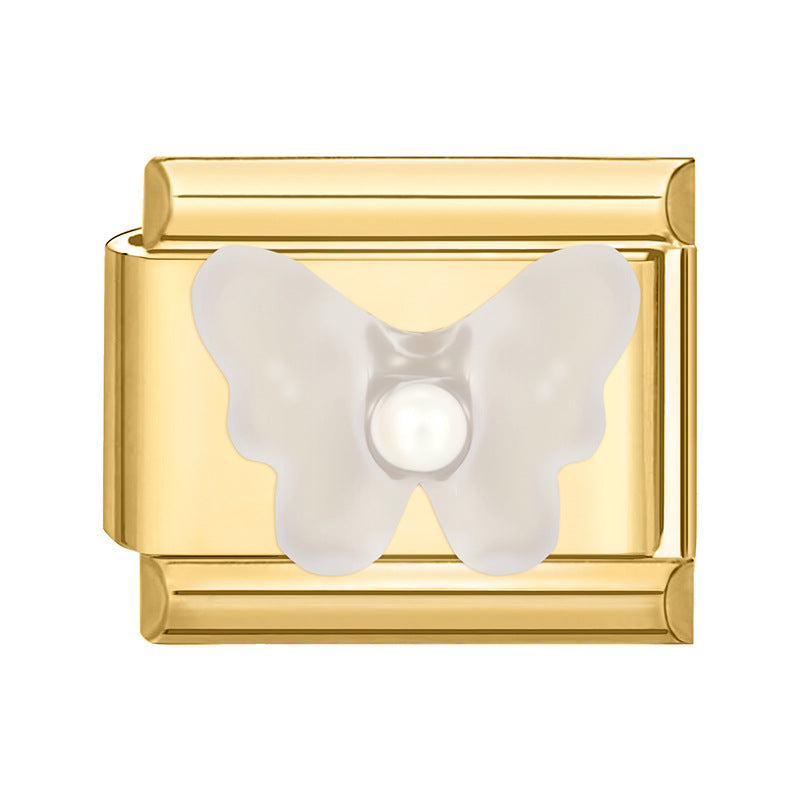 Wholesale Italian Charm Bracelet 9mm DIY Splicing Cute Creative Stainless Steel Composable Bracelet