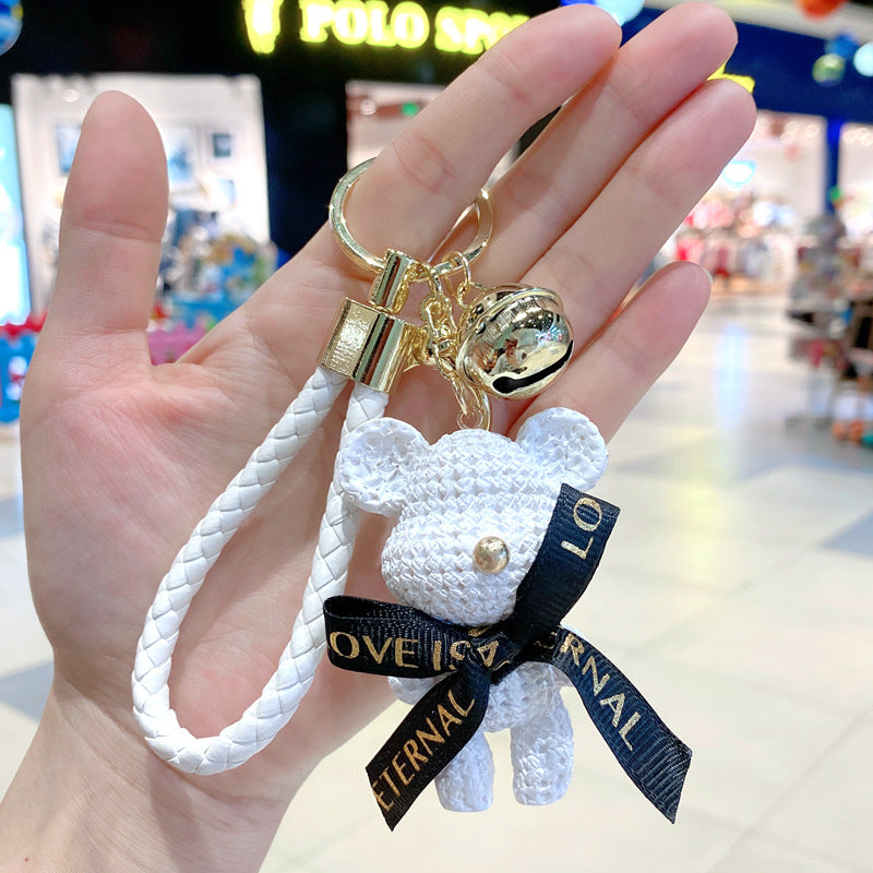 Wholesale Cartoon Cute Resin Wool Bear Keychains ACC-KC-Gongz015