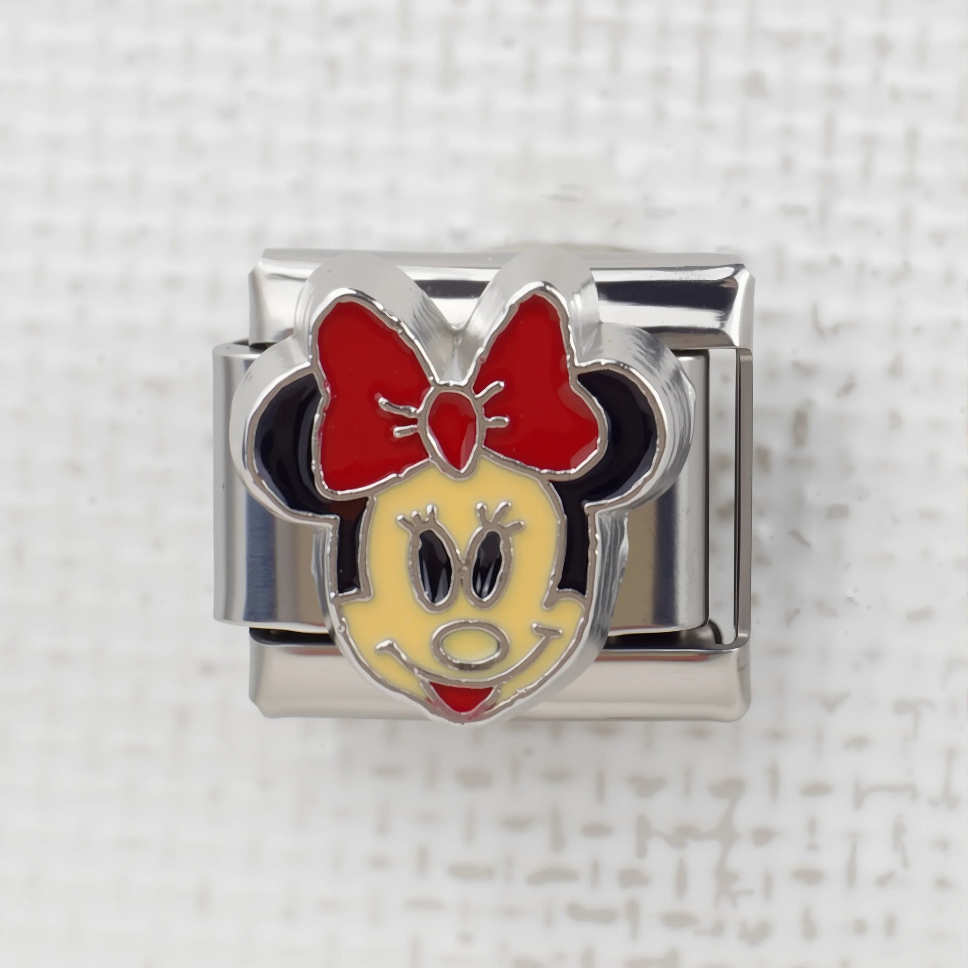 Wholesale 5pcs Italian Charm Bracelet 9mm DIY Splicing Cute Cartoon Stainless Steel Composable Bracelet