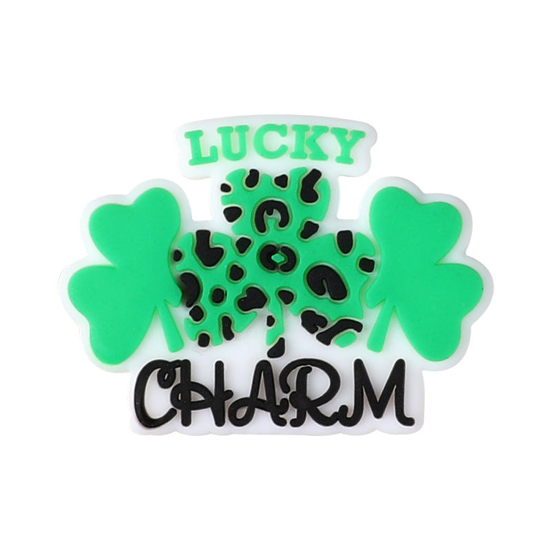 Wholesale 20pcs St. Patrick's Day Four Leaf Clover Focal Beads DIY Bead Accessories ACC-BDS-RongFa059