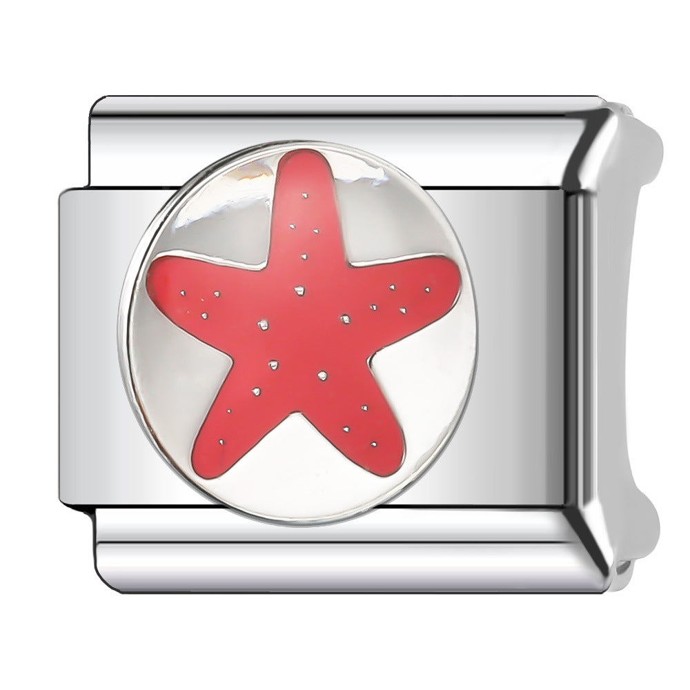 Wholesale Italian Charm Bracelet 9mm DIY Splicing Animal Style Stainless Steel Composable Bracelet