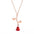 Wholesale love rose gothic flower heart shaped Valentine's Day clavicle necklace