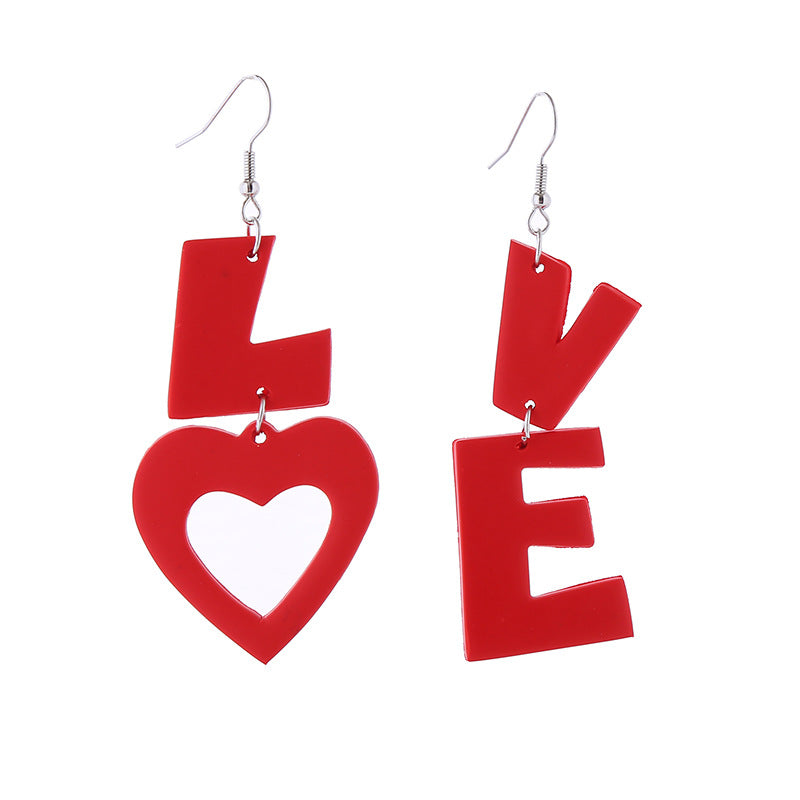 Wholesale Valentine's Day Supply Soft Pottery  Love Earrings