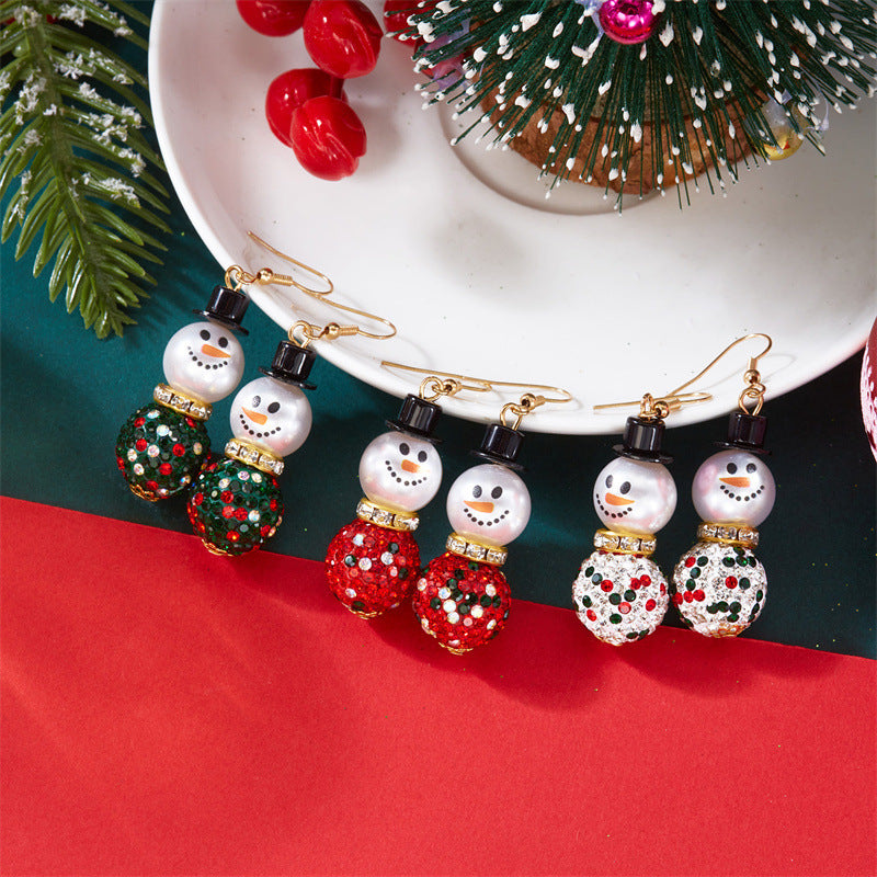 Wholesale Christmas Snowman  Earrings