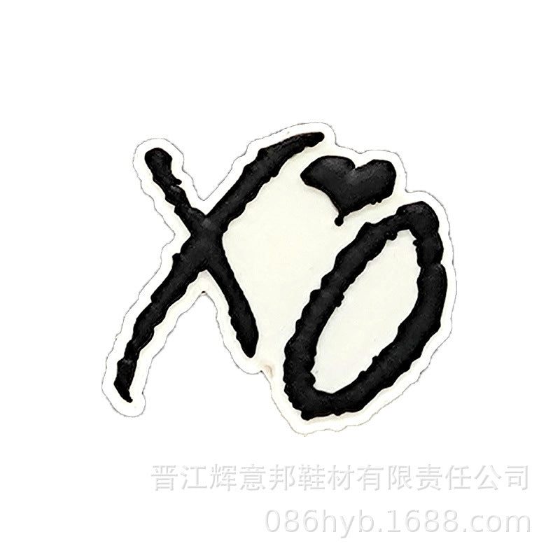 Wholesale Random 100pcs Love Garden PVC Soft Rubber Shoe Buckle Decoration ACC-SC-YiBang002