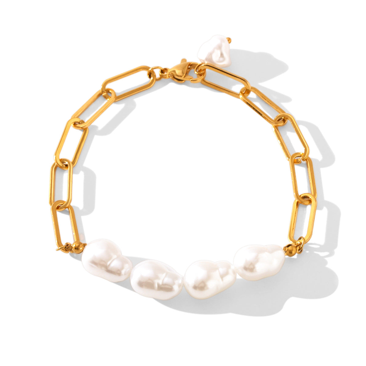 Wholesale  Pearl Bracelet Pclip Chain  Baroque Pearl Accessories