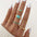 Wholesale  turquoise twist ring 6-piece gold wave knuckle ring