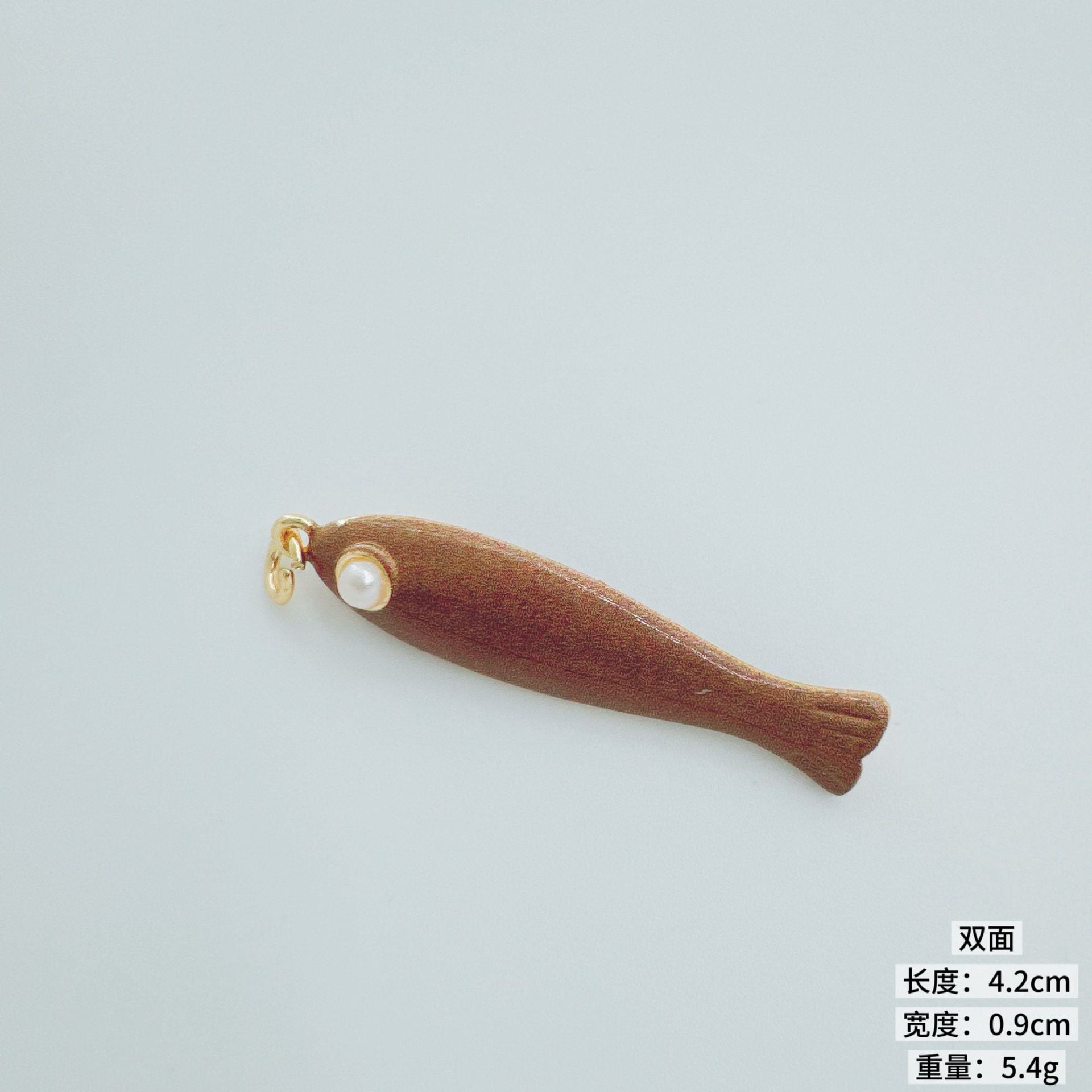 Wholesale Ocean Series Fish Pendant Gold Plated Copper DIY Jewelry Accessory