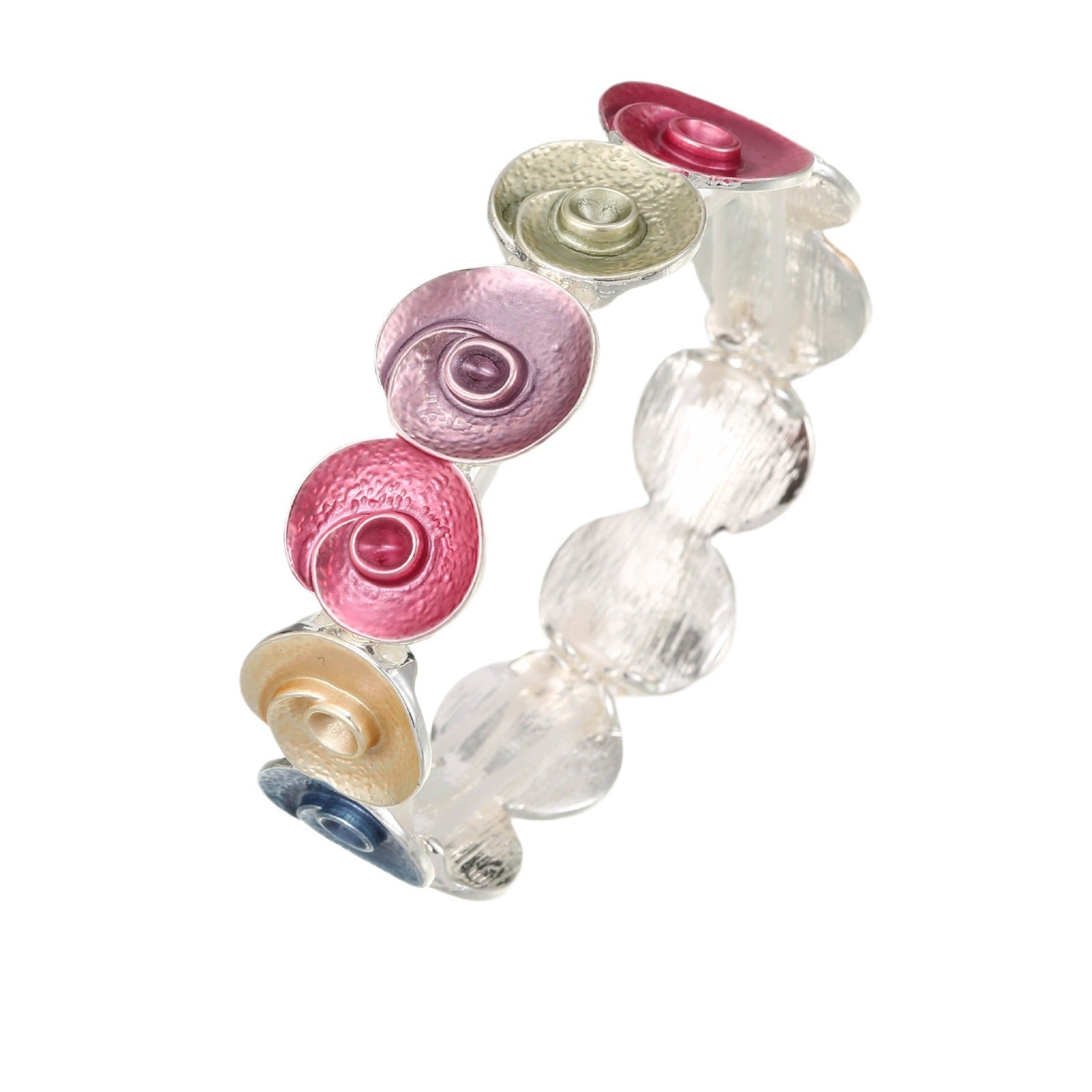 Wholesale color painting oil rose elastic bracelet
