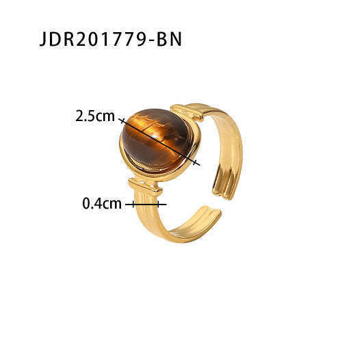 Wholesale Stainless Steel Tiger Eye Stone Ring