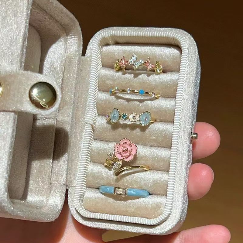 Wholesale Sweet Dripping Oil Alloy Ring - Chic Jewelry Accessory for Everyday Wear