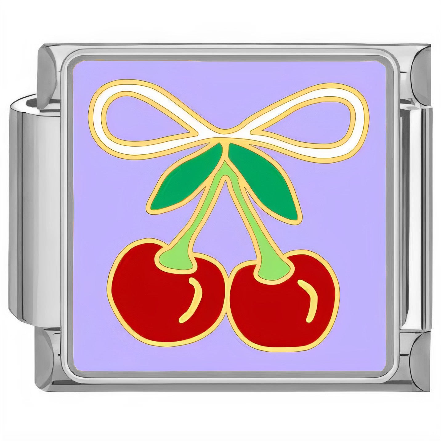 Wholesale Italian Charm Bracelet 9mm DIY Cherry Homemade   Creative Stainless Steel Composable Bracelet