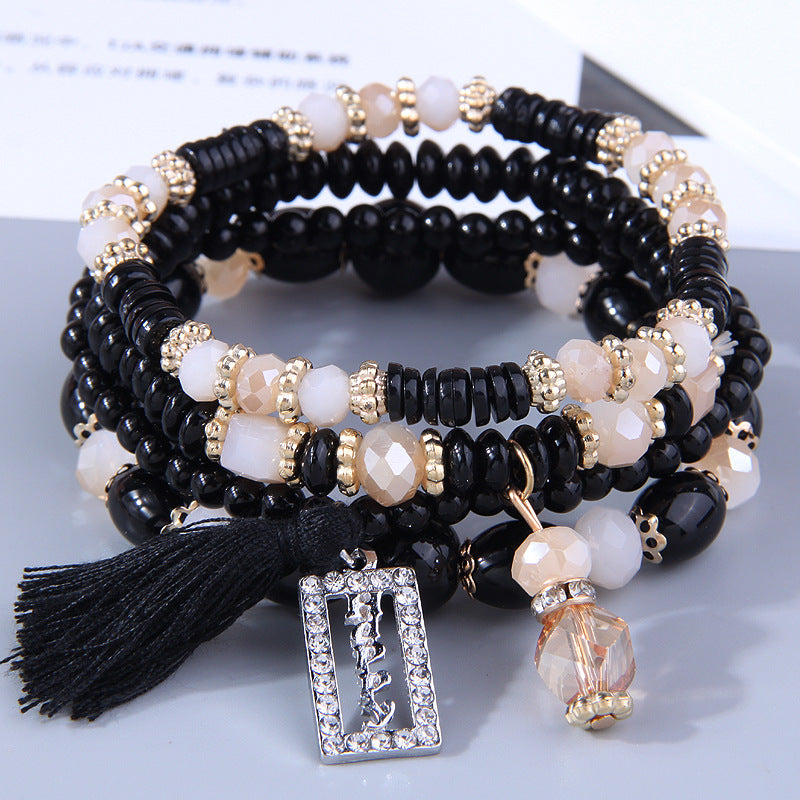 Wholesale Versatile Love Tassel Alloy Bracelet