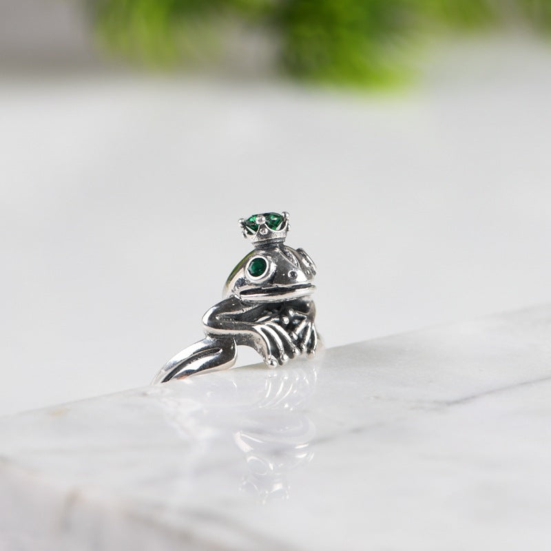 Wholesale  Retro Craft Frog Prince Ring