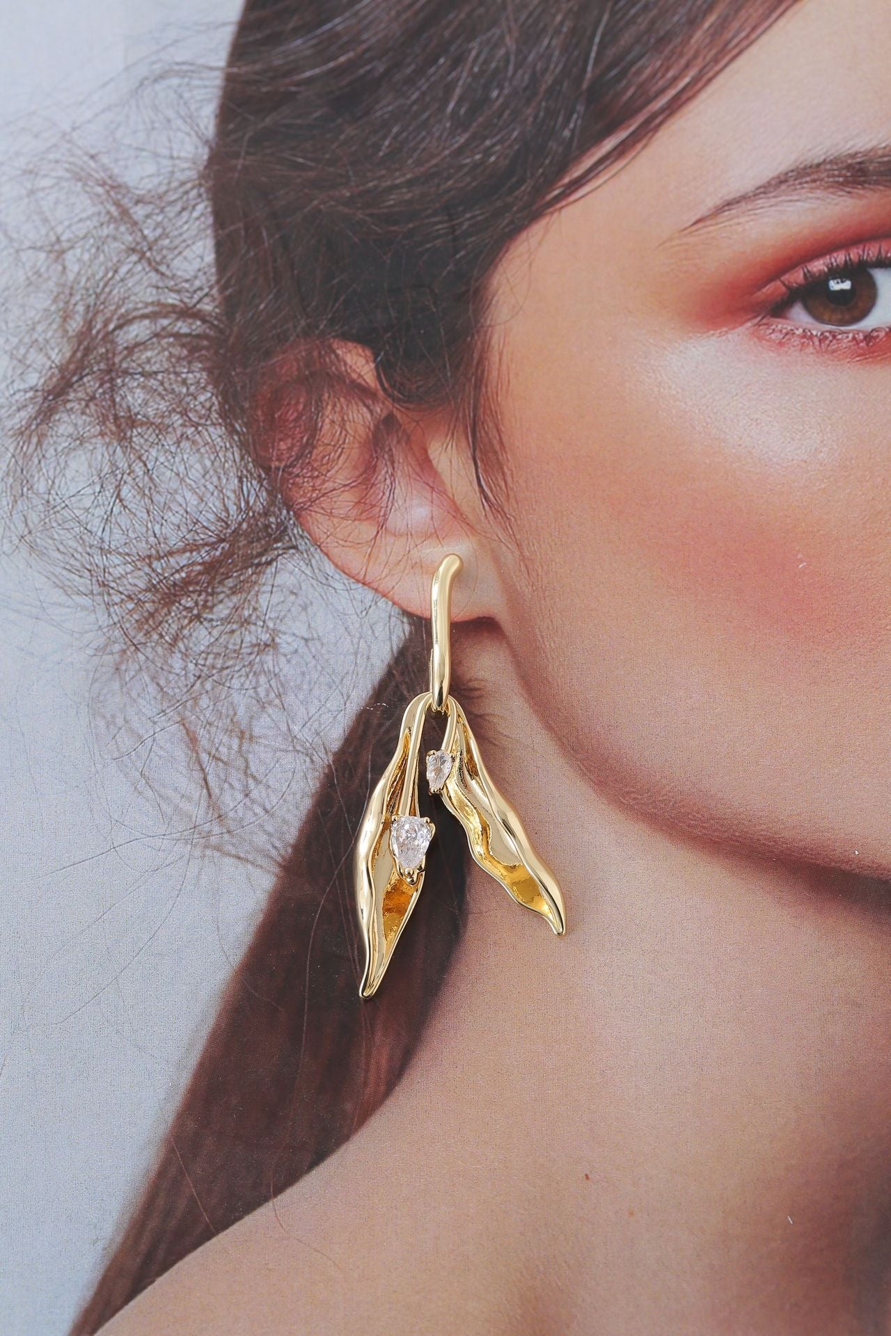 Wholesale flower earrings exaggerated earrings