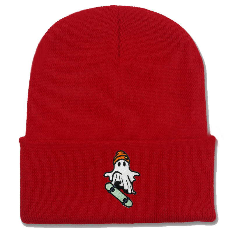 Wholesale Skateboarding Devil Embroidered Knitted Hat