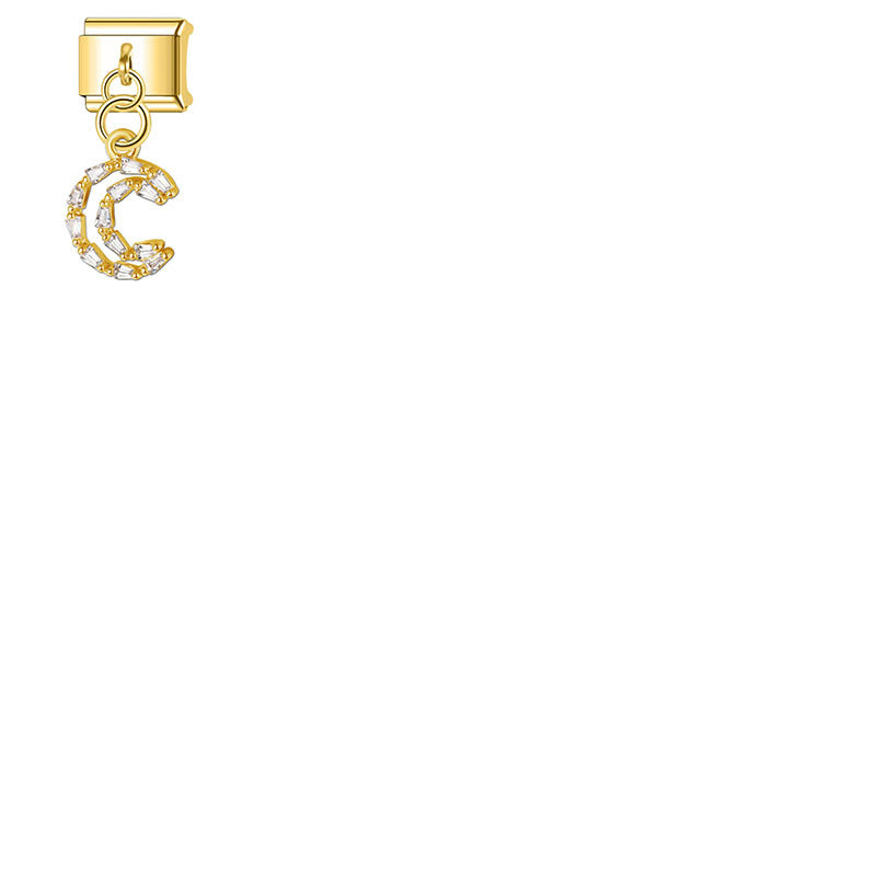 Wholesale Italian Charm Bracelet 9mm DIY Splicing Pendant Stainless Steel Composable Bracelet