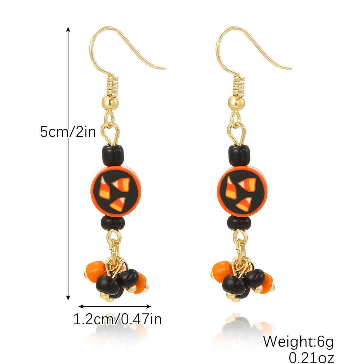 Wholesale  Skull Diablo Earrings  Diamond-encrusted Alloy Halloween Earrings