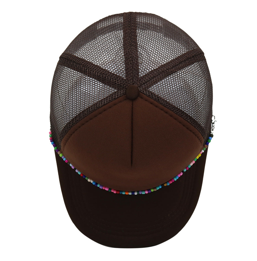 Wholesale Colorful Chain Trucker Cap Mesh Cap Baseball Cap ACC-HT-HaiPu019