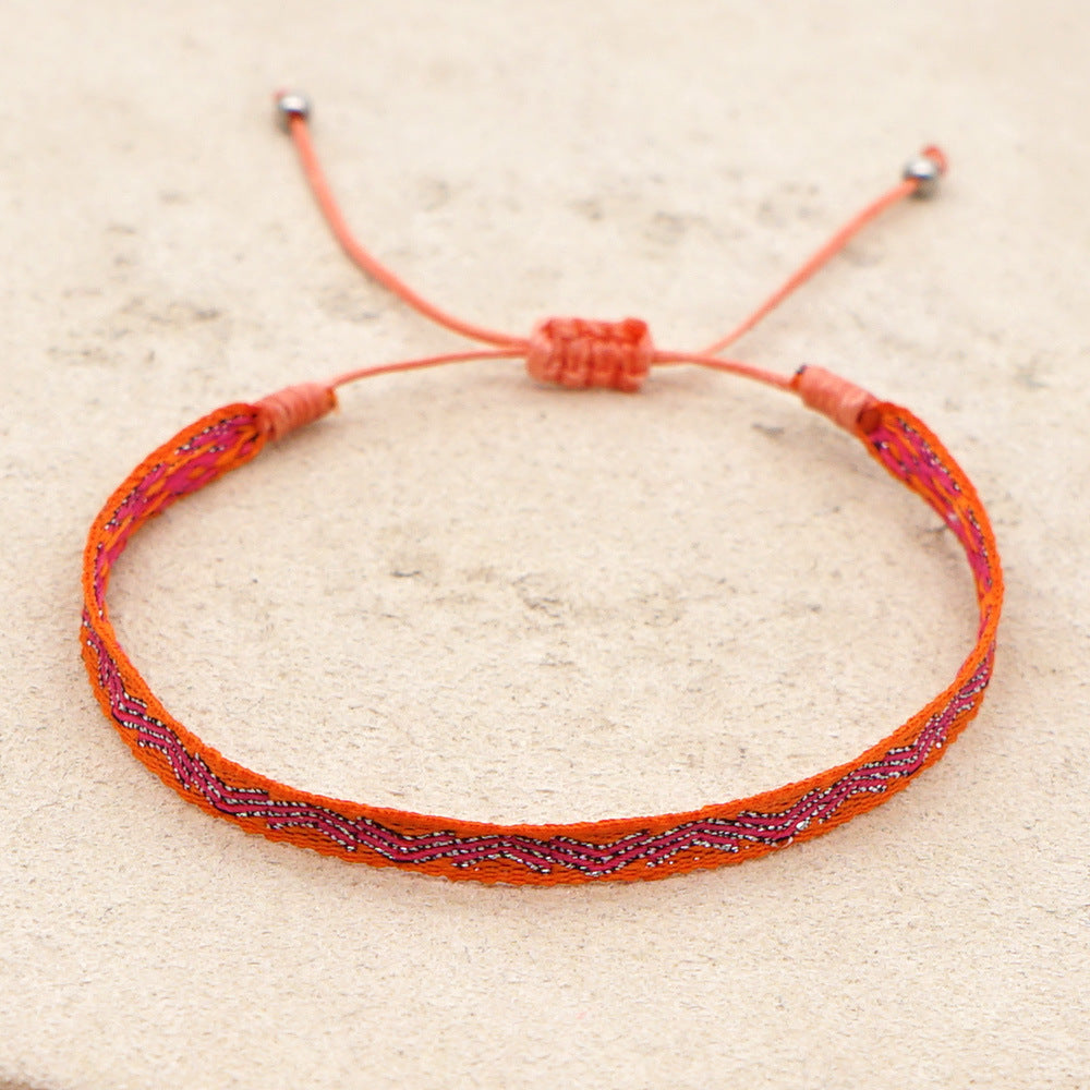 Wholesale Ethnic Style Webbing Lucky Stacking Bracelets Miyuki ACC-BT-Qiqi020