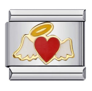 Wholesale Italian modular Photo-style angel pattern DIY  bracelet