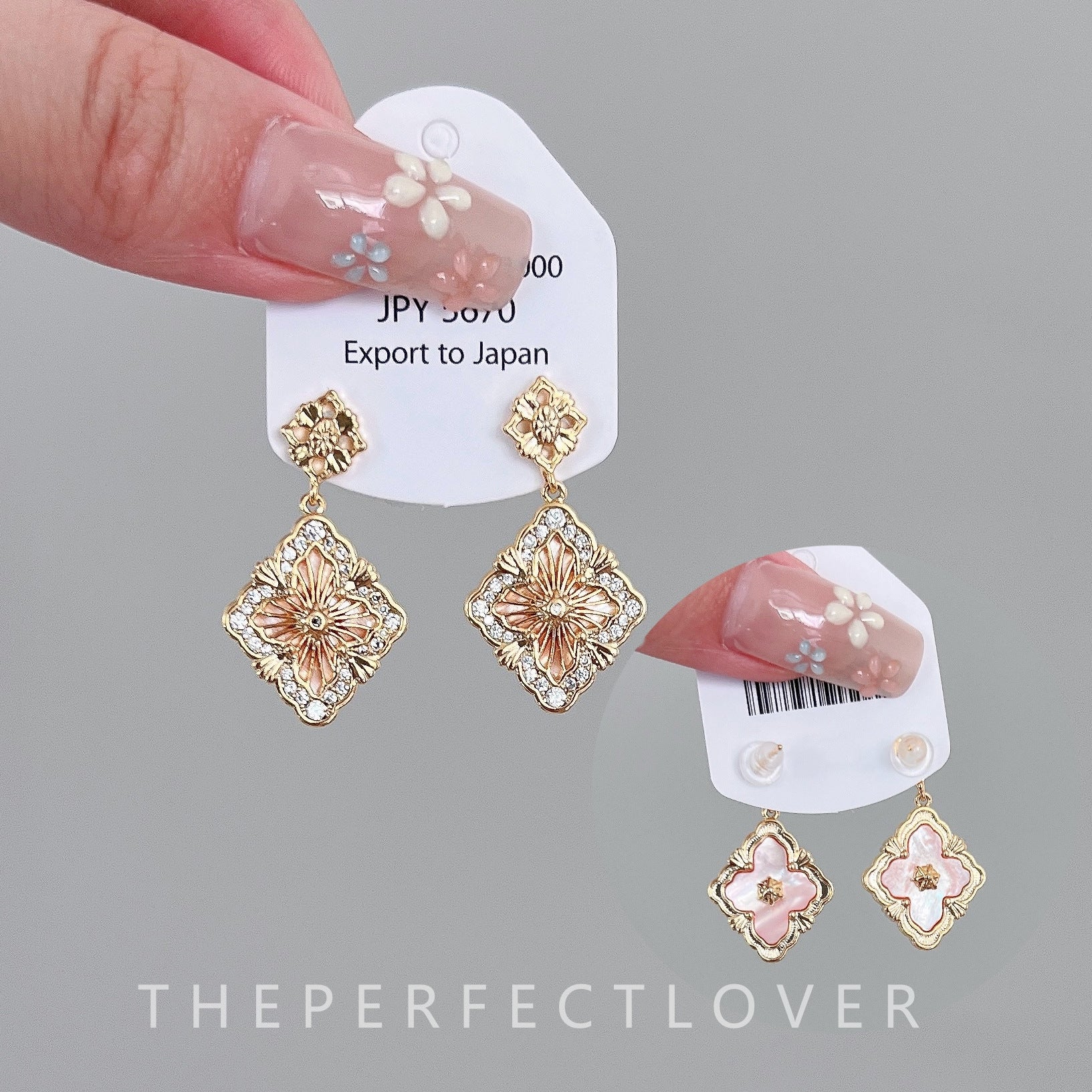 Wholesale Vintage Double Sided Shell Earrings ACC-ES-ZhiRui005