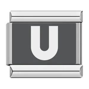 Wholesale Italian Charm Bracelet 9mm DIY Splicing Removable English Letters Stainless Steel Composable Bracelet