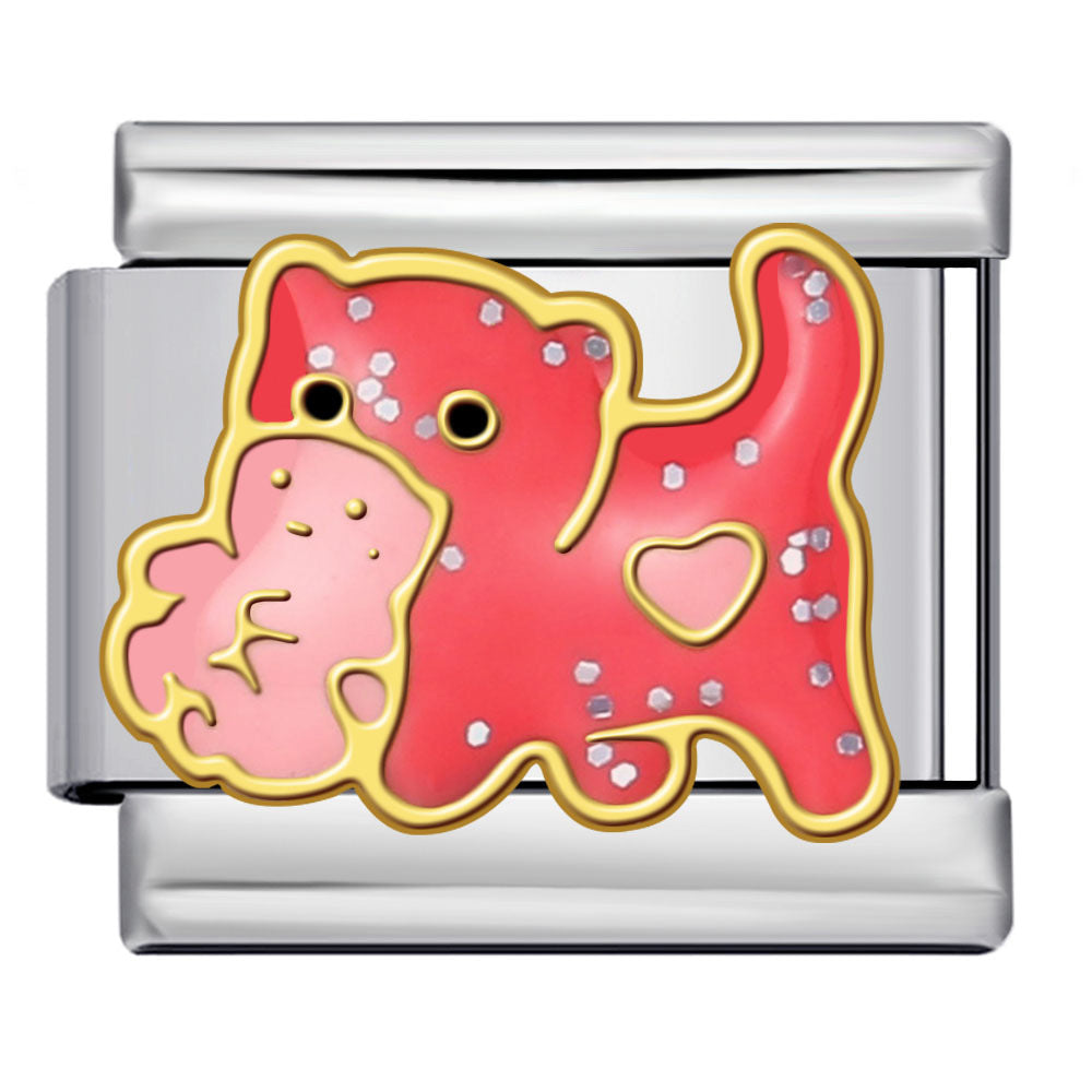 Wholesale Italian Charm Bracelet 9mm DIY Pink Gold Plated Series  Creative Stainless Steel Composable Bracelet