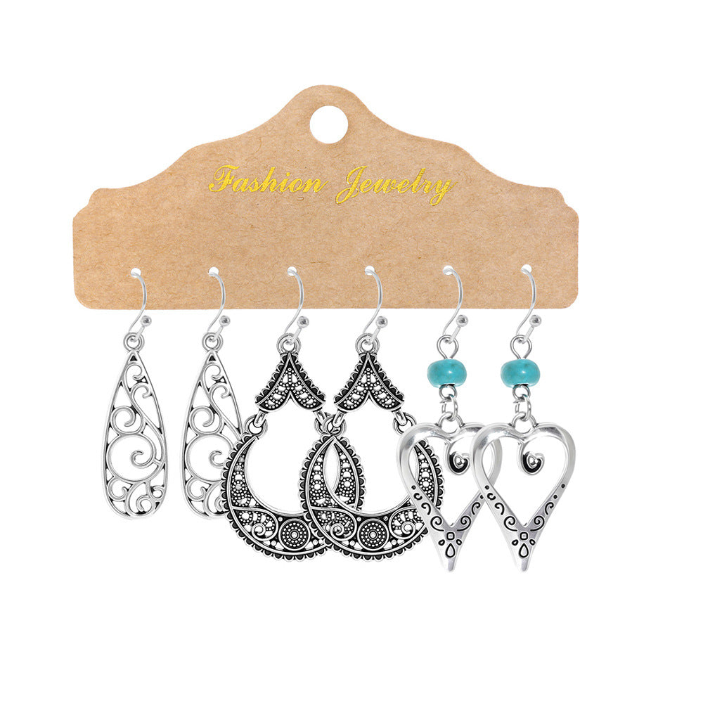 Wholesale Retro Metal Earrings Jewelry Accessory for Resale