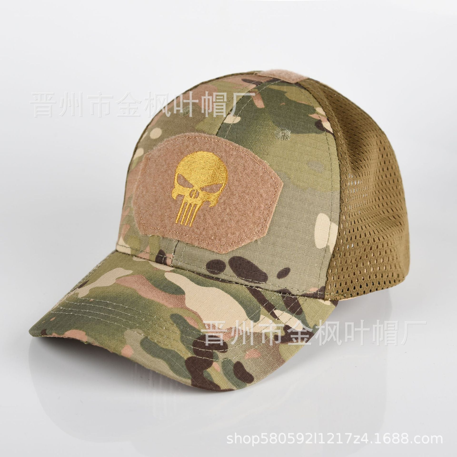 Wholesale Camouflage embroidered sun visor mesh hat