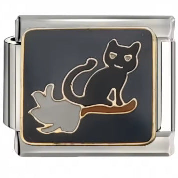 Wholesale Italian Charm Bracelet 9mm DIY Splicing Removable Color Cat Stainless Steel Composable Bracelet