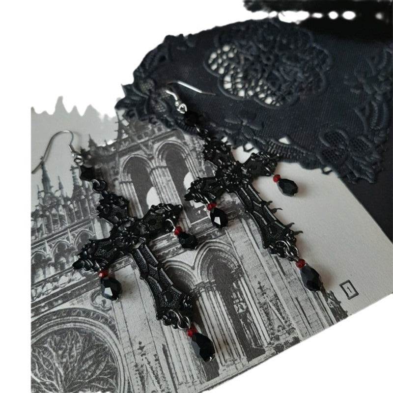 Wholesale  Alloy Cross Gothic Earrings