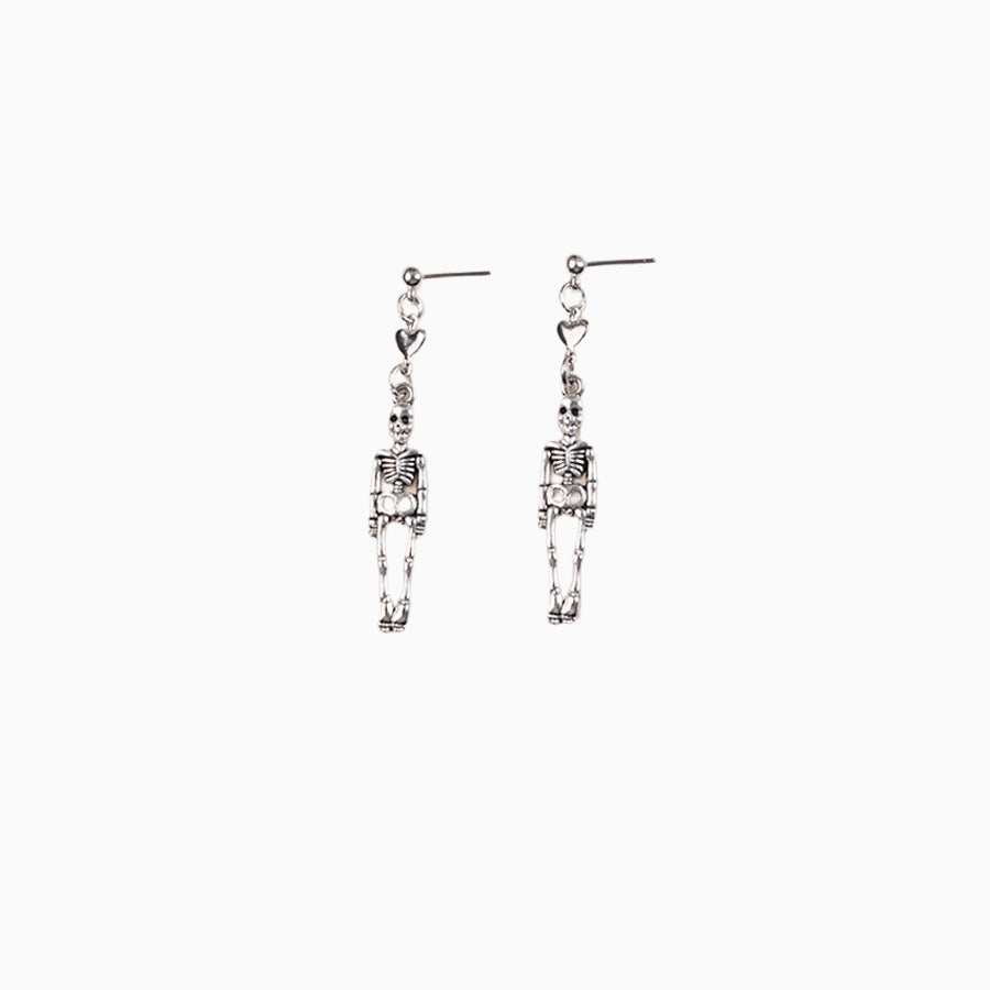 Wholesale Funny Gothic Skull Drop Earrings Retro Zinc Alloy Jewelry For  Party And Everyday Wear