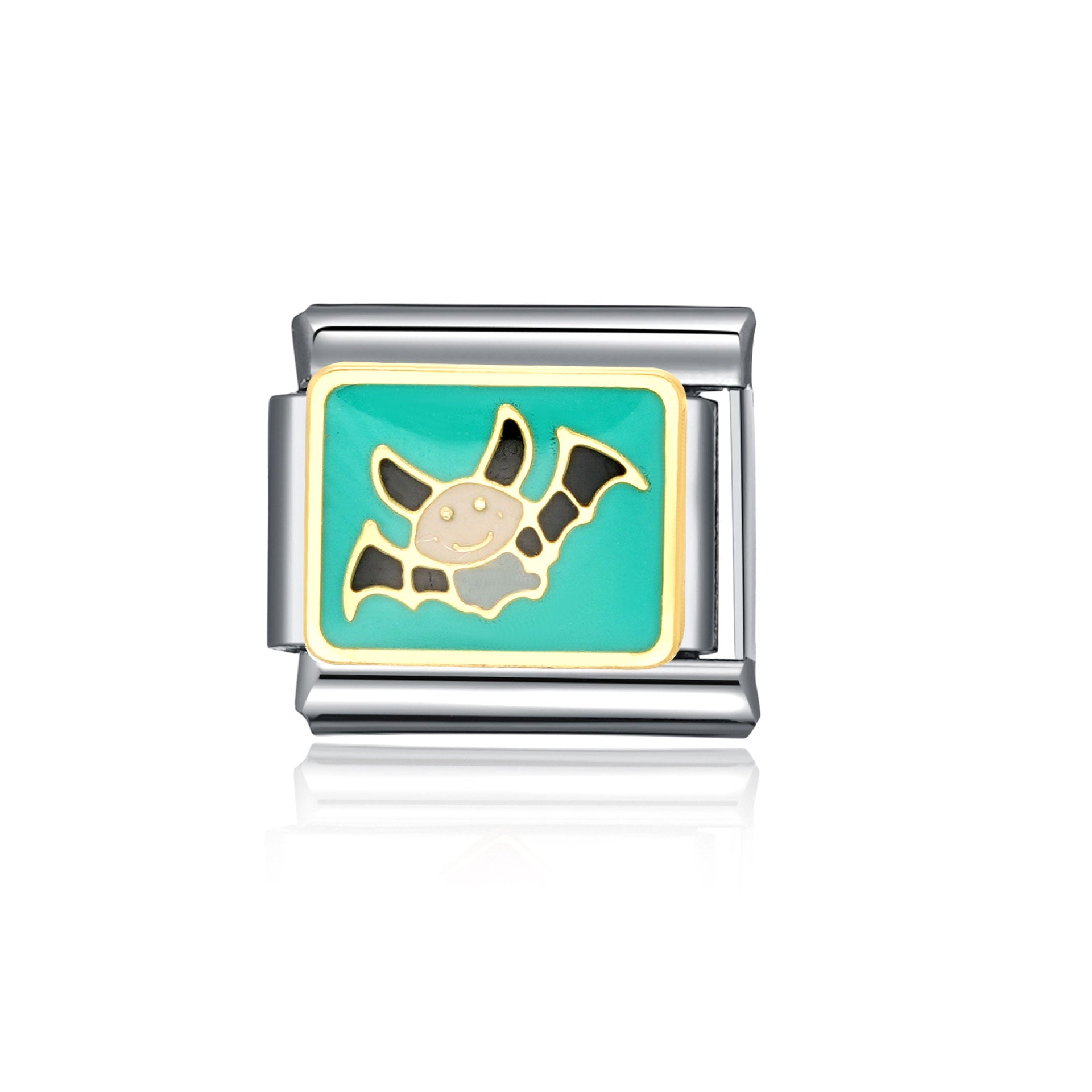 Bracelet de charme italien en gros de 9 mm d'animal d'épissage et de planable en acier inoxydable