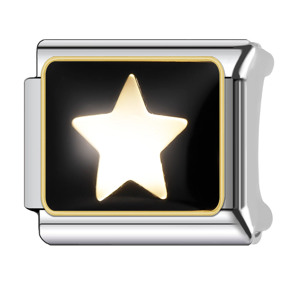 Wholesale Italian Charm Bracelet 9mm DIY Splicing Halloween Series Stainless Steel Composable Bracelet