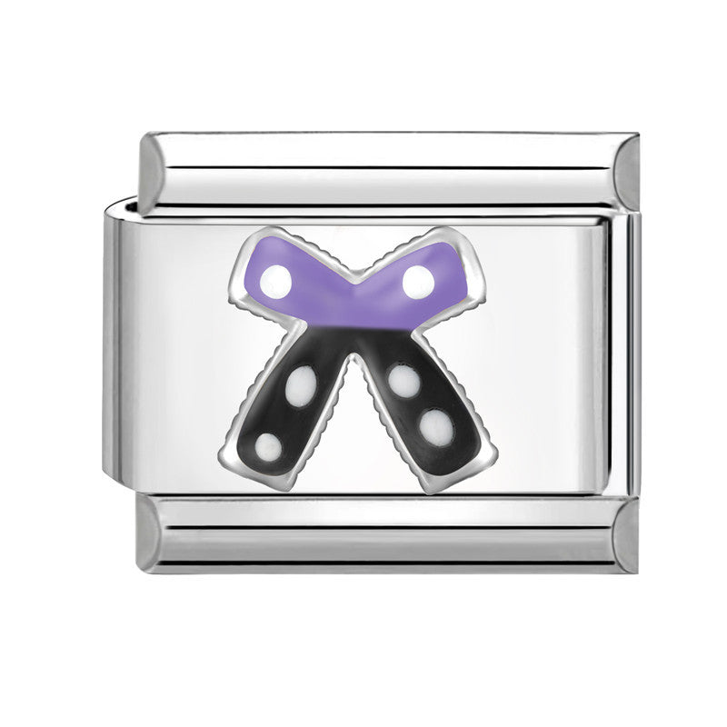 Wholesale Stainless Steel Italian Style Bow Charms,  DIY Bracelet Craft Accessories for Jewelry Making