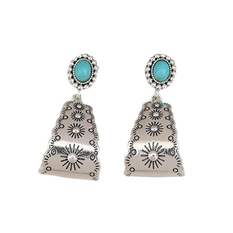 Wholesale  Bohemian Ethnic Style Retro Geometric Earrings
