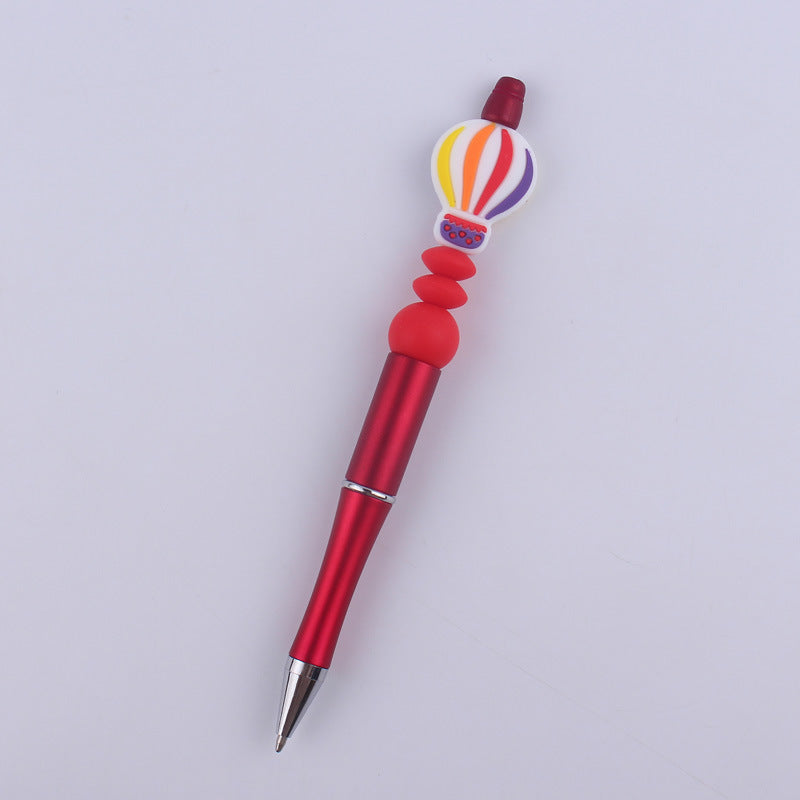 Wholesale  beaded pen creative handmade  balloon silicone beads beaded pen
