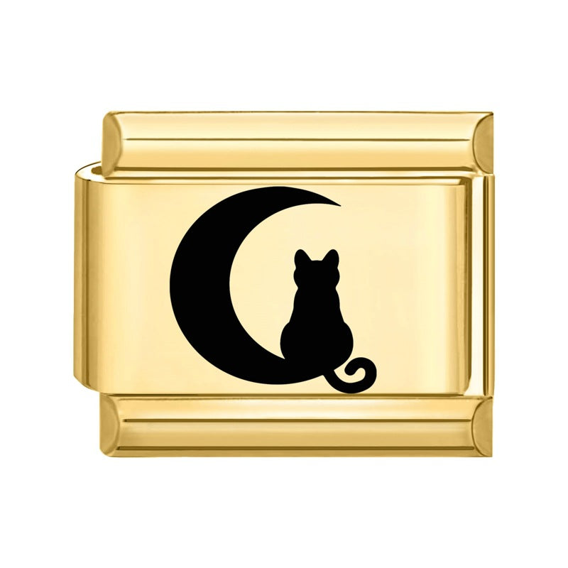 Wholesale Italian Charm Bracelet 9mm DIY Splicing Creative Pattern Stainless Steel Composable Bracelet