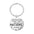 Wholesale TO MY SON / DAUGHTER laser engraved stainless steel keychain
